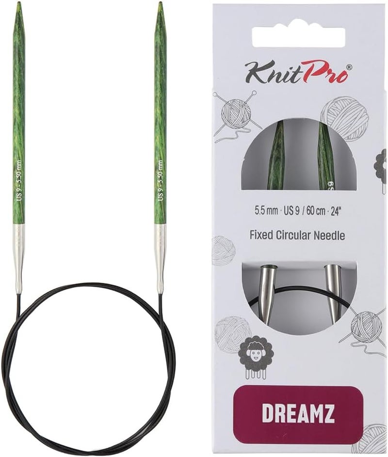 Knit Pro Dreamz Fixed Circular Needles 24" (60cm) | US Size 9 (5.5mm) - Image 1